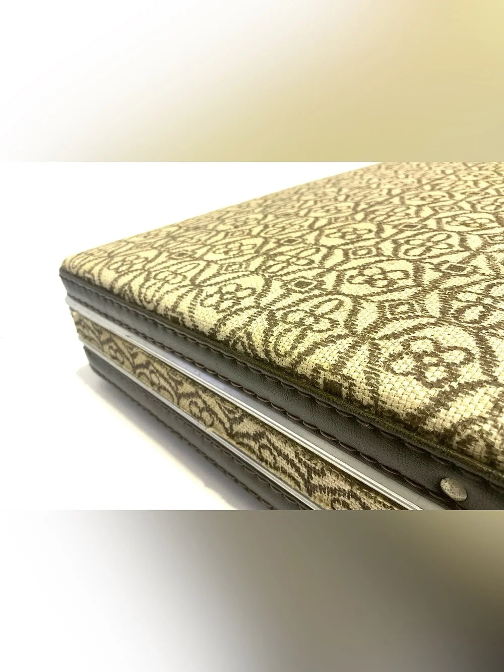 Vintage 1970’s Fabric Covered Briefcase